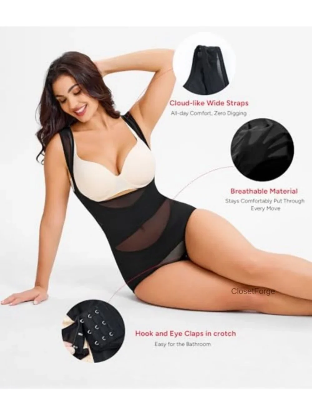 Tummy Control Shapewear Bodysuit Waist Trainer Faja Body Shaper